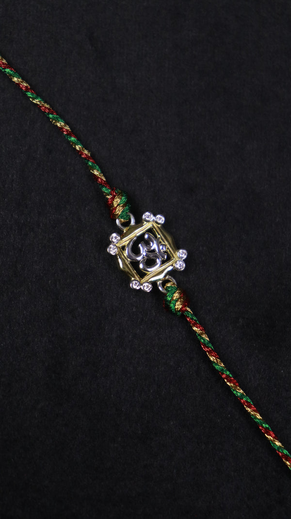 Om Divya Silver Rakhi