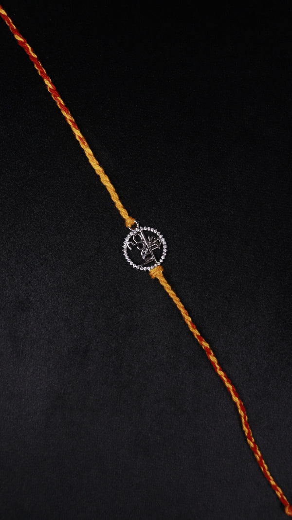 Shree Krishna Silver Rakhi