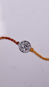 Om Aura Silver Rakhi