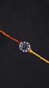 Om Aura Silver Rakhi