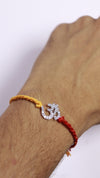 Divine Om Silver Rakhi