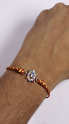 Navrang Om Silver Rakhi