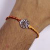 Om Aura Silver Rakhi