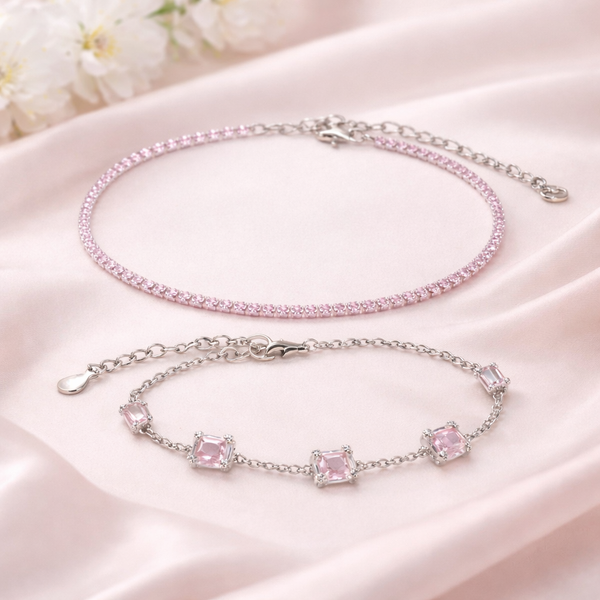 Roselle Luxe Silver Set (Single Anklet)