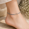 (Pair) Deep Ocean Blue Anklets