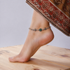 (Pair) Meher Silver Oxidised Anklet