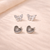 Butterfly & Heart Studs Combo
