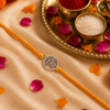 Shree Krishna Silver Rakhi