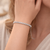 92.5 Sterling Silver Classic Shine Tennis Bracelet.