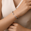 92.5 Sterling Silver Pure Line Open Bracelet.