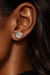 925 Sterling Silver Ocean's Radiance Studs.