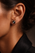 92.5 Silver Midnight Steps Studs