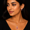 925 Silver Pink Grace Set