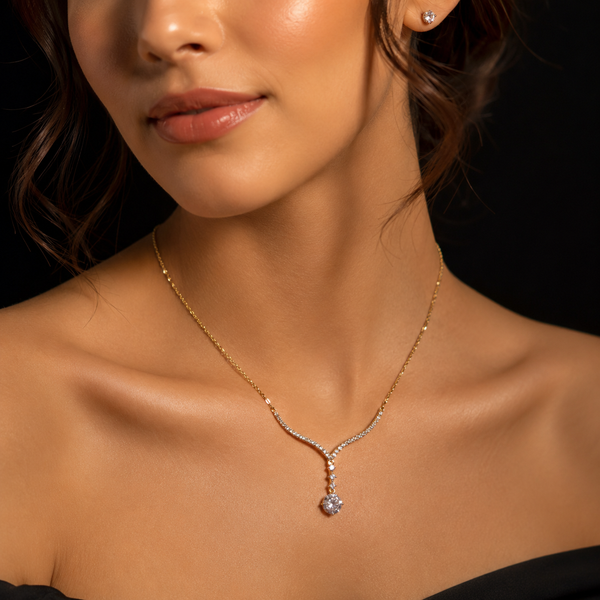 925 Sterling Silver Dewdrop Elegance Pendant.