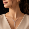 92.5 Sterling Silver Flow Drop Pendant