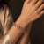 92.5 Sterling Silver Flexi Bloom Ring-Bracelet [Rose Gold]