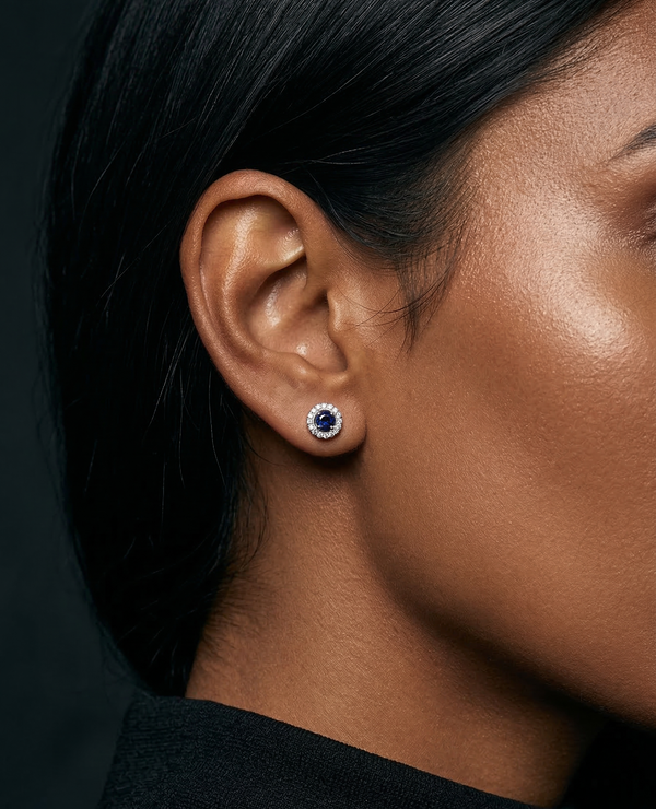925 Sterling Silver Royal Spark Studs.