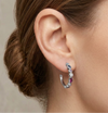 Colour Pop Silver Hoop Earrings