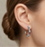 Colour Pop Silver Hoop Earrings
