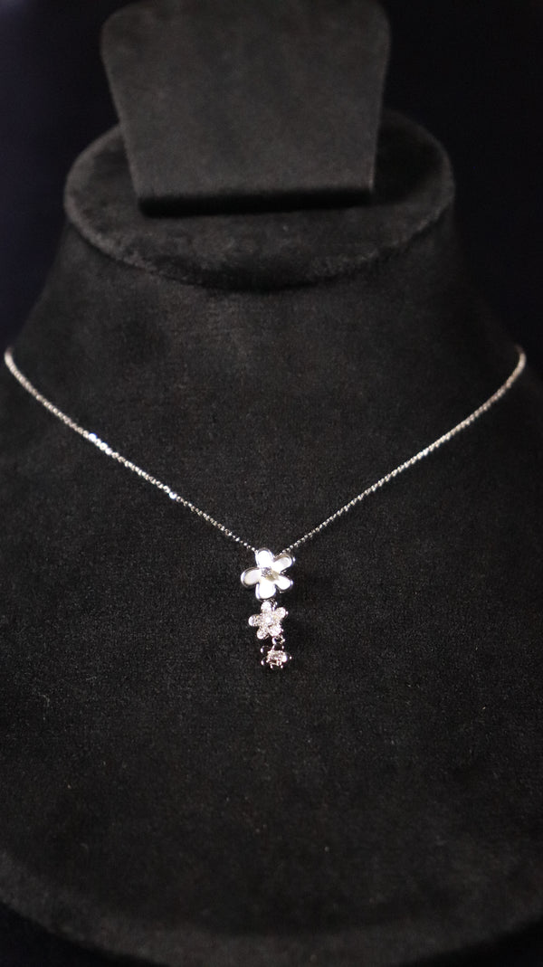 • Floral Butterfly Pendant Studs Set