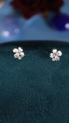 925 Sterling Silver Moonpetal Studs.