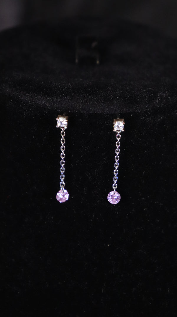 925 Sterling Silver Serenelle Chain Earrings