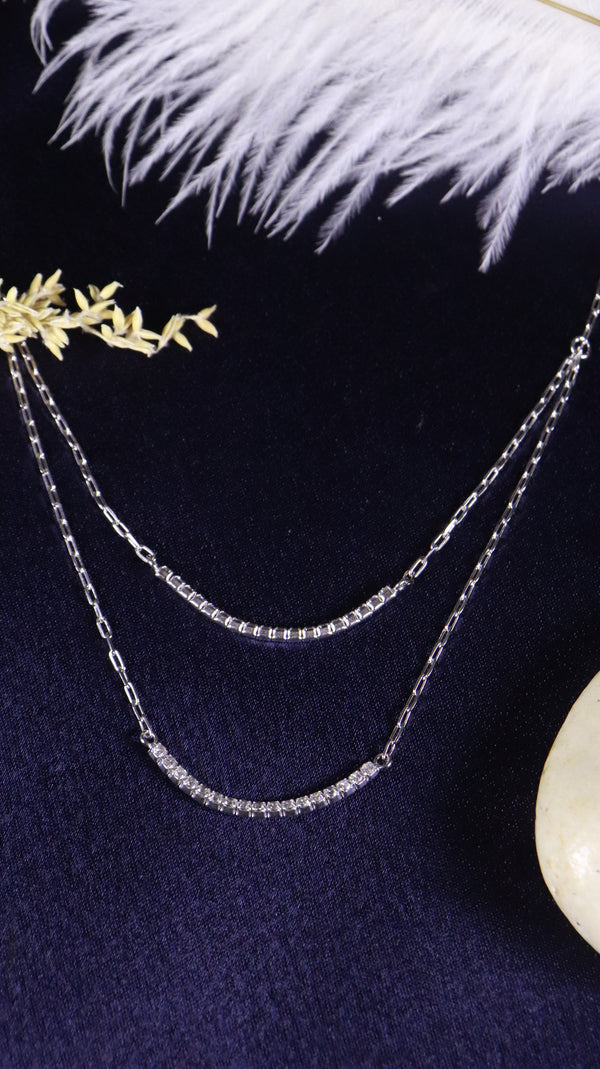 925 Sterling Silver Aura Layer Pendant.