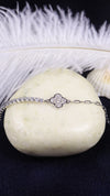 925 Sterling Silver Clover Luck Bracelet