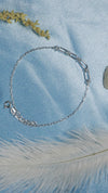 925 Sterling Silver Link Vibe Anklet