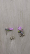 925 Sterling Silver Lilac Petal Studs.