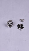 925 Sterling Silver EverShine Leaf Studs.