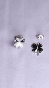 925 Sterling Silver EverShine Leaf Studs.