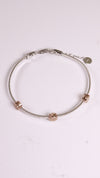 92.5 Sterling Silver Rosé Spark Trio Bracelet