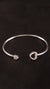 92.5 Sterling Silver Twin Spark Open Bracelet