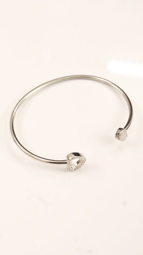 92.5 Sterling Silver Twin Spark Open Bracelet
