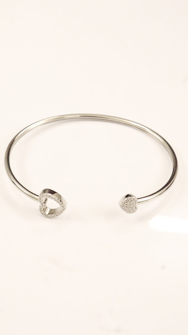 92.5 Sterling Silver Twin Spark Open Bracelet