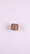 92.5 Sterling Silver Flexi Bloom Ring-Bracelet [Rose Gold]