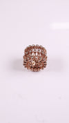 92.5 Sterling Silver Flexi Bloom Ring-Bracelet [Rose Gold]