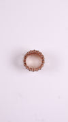 92.5 Sterling Silver Flexi Bloom Ring-Bracelet [Rose Gold]