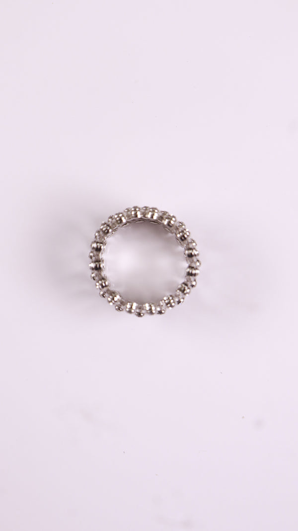 92.5 Sterling Silver Flexi Bloom Ring-Bracelet [Silver]