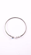 92.5 Sterling Silver Blue Spark Open Bracelet