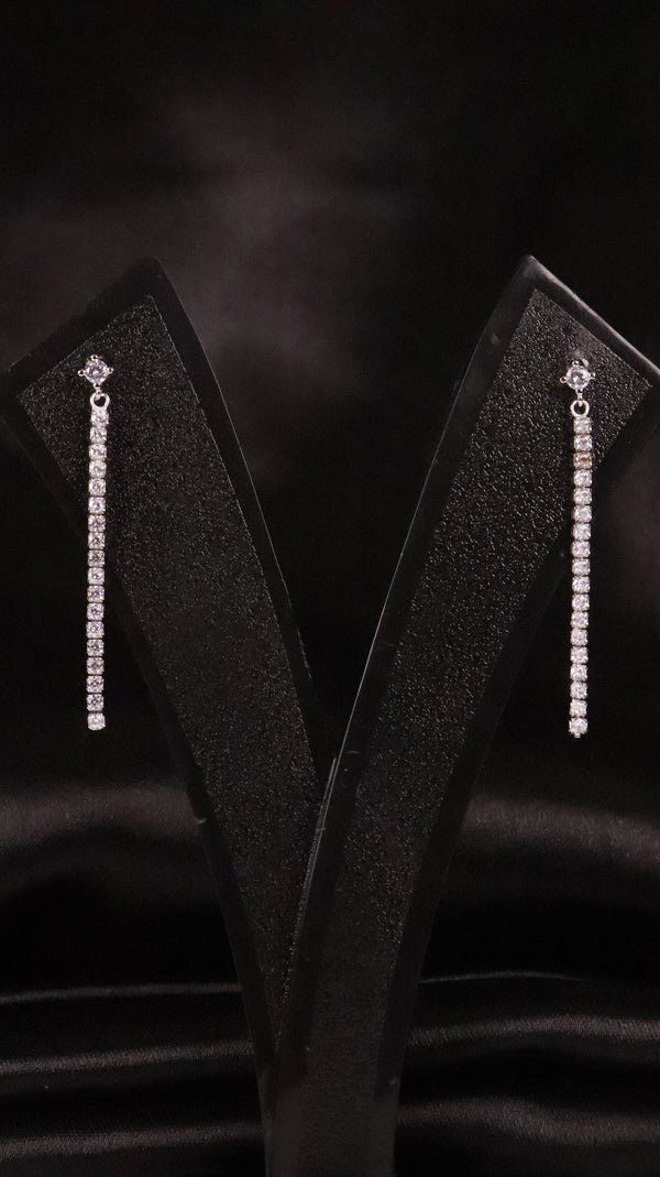 Classic Shine Silver Drop Earrings