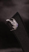 Angel Wing Silver Stud Earrings