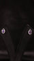 92.5 Silver Amethyst Drop Studs