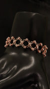 92.5 Sterling Silver Flexi Bloom Ring-Bracelet [Rose Gold]