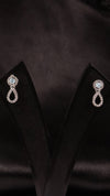 Teardrop Spark Silver Earrings