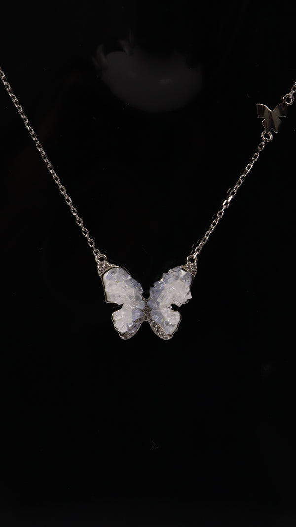 925 Silver Butterfly Glow Set + Ring