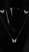 925 Silver Butterfly Glow Set + Ring