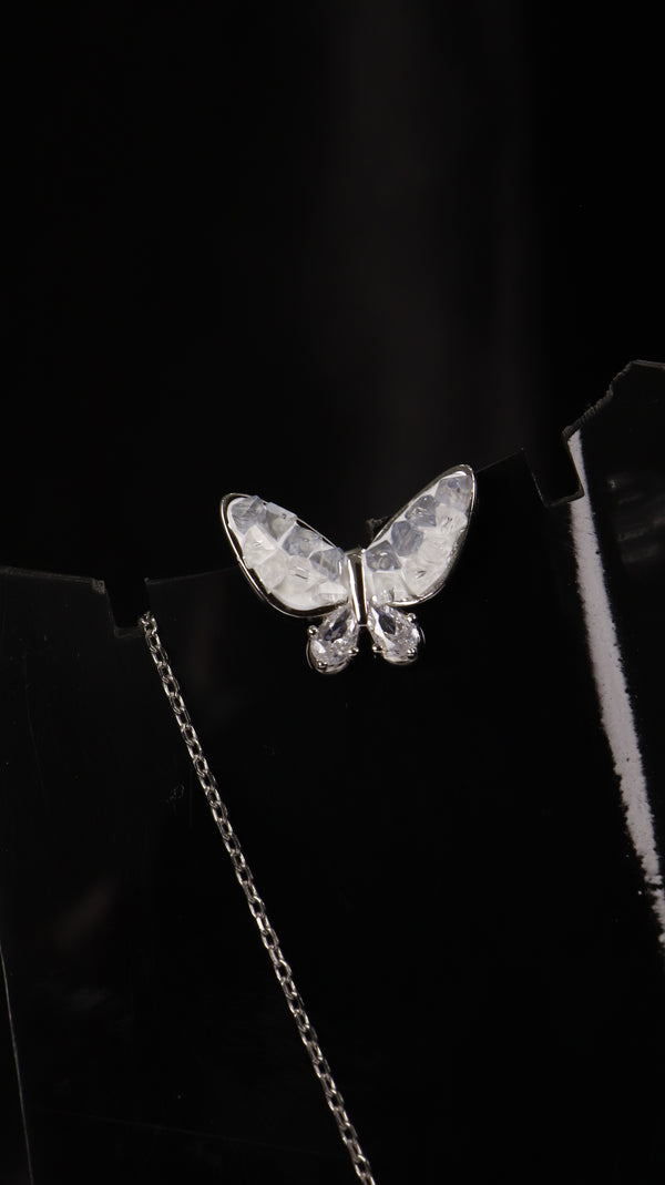 925 Silver Butterfly Glow Set + Ring