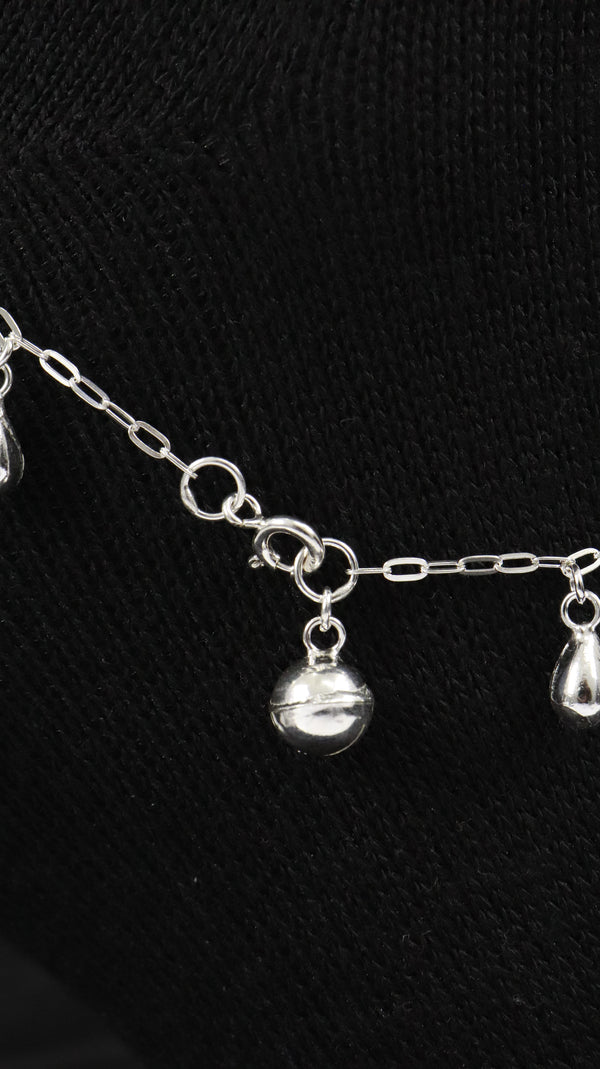 925 Sterling Silver Rimjhim Drop Payal.